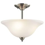 Nicholson 3 Light 16 Inch Wide Semi Flush Mount by Kichler - 42879