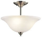 Nicholson 3 Light 16 Inch Wide Semi Flush Mount by Kichler - 42879