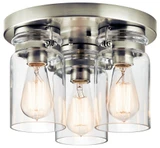 Brinley 3 Light 11 Inch Wide Flush Mount by Kichler - 42891