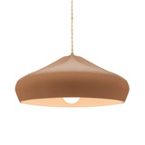 Radiance Crease 1 Light Pendant 6.5 X 15.25 Inch Wide by Justice Design - CER-6595-TWST