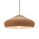 Radiance Crease 1 Light Stem Pendant 15.25 Inch Wide by Justice Design - CER-6595-RIGID