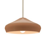Radiance Crease 1 Light Stem Pendant 15.25 Inch Wide by Justice Design - CER-6595-RIGID
