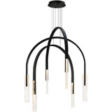 Curva 35W LED Chandelier 48 Inch Tall and 38 Inch Wide by CWI - 1725P38-6