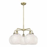 White Mouchette 5 Light Large Chandelier by Innovations - 516-5CR-G1216-10