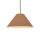 Radiance Avola 1 Light Stem Pendant 7.25 X 15 Inch Wide by Justice Design - CER-6645-RIGID