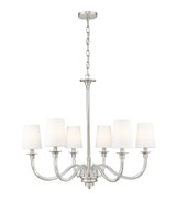 Katerina 6 Light Chandelier 27.5 Inch Tall and 32 Inch Wide By Z-Lite - 1950-6