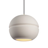 Radiance 1 Light Sphere Large Pendant by Justice Design - CER-6415