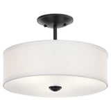 Shailene 3 Light 14 Inch Wide Drum Semi Flush Mount by Kichler - 43675