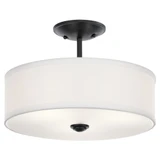 Shailene 3 Light 14 Inch Wide Drum Semi Flush Mount by Kichler - 43675