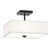 Shailene 3 Light 14 Inch Wide Square Semi Flush Mount by Kichler - 43691