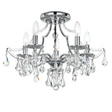 Cedar 5 Light 18.5 Inch Wide Semi Flush Mount by Crystorama - 5930