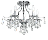 Cedar 5 Light 18.5 Inch Wide Semi Flush Mount by Crystorama - 5930