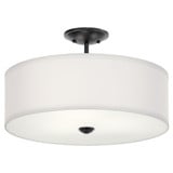 Shailene 3 Light 18 Inch Wide Drum Semi Flush Mount by Kichler - 43692