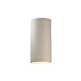 Ambiance 2 Big Cylinder with Perfs Outdoor Wall Mount by Justice Design - CER-1195W