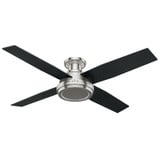 Dempsey 52 Inch Low Profile Ceiling Fan with Handheld Remote by Hunter Fans - 1000175