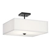 Shailene 3 Light 18 Inch Wide Square Semi Flush Mount by Kichler - 43693