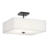 Shailene 3 Light 18 Inch Wide Square Semi Flush Mount by Kichler - 43693