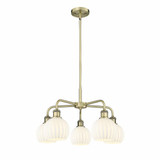 White Venetian 5 Light Medium Chandelier by Innovations 516-5CR-G1217-6