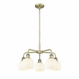 White Venetian 5 Light Medium Chandelier by Innovations 516-5CR-G1217-6 - 516-5CR-G1217-6