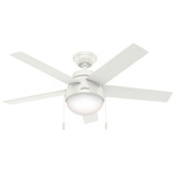 Anslee 46 Inch Ceiling Fan with LED Light Kit and Pull Chain by Hunter Fans - 1000182