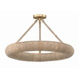 Oakley 21W 6 LED 24 Inch Wide Semi Flush Mount by Crystorama - OAK-7536_CEILING