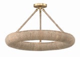 Oakley 21W 6 LED 24 Inch Wide Semi Flush Mount by Crystorama - OAK-7536_CEILING