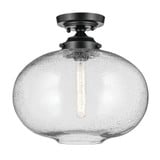 Avery 1 Light 14.5 Inch Wide Semi Flush Mount by Kichler - 43913