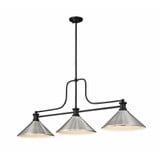 Melange 3 Light Steel Medium Pendant by Z-Lite - 725-3