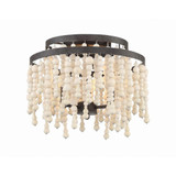 Poppy 3 Light 15 Inch Wide Flush Mount by Crystorama - POP-A5073