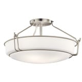 Alkire 4 Light 22 Inch Wide Semi Flush Mount by Kichler - 44086