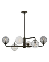 Oberon 6 Light Oversized Chandelier by Fredrick Ramond - FR30506