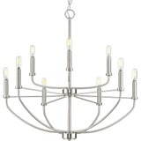 Leyden 9 Light Large Chandelier by Progress - P400228