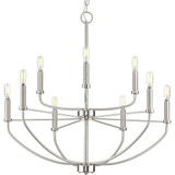 Leyden 9 Light Large Chandelier by Progress - P400228