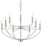 Leyden 9 Light Large Chandelier by Progress - P400228