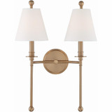 Riverdale 2 Light Candle Style Wall Sconce by Crystorama - RIV-383