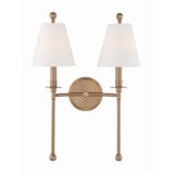 Riverdale 2 Light Candle Style Wall Sconce by Crystorama - RIV-383
