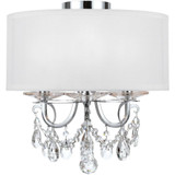 Othello 3 Light 14 Inch Wide Semi Flush Mount by Crystorama - 6623-SF