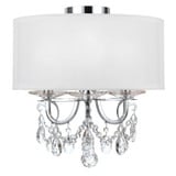 Othello 3 Light 14 Inch Wide Semi Flush Mount by Crystorama - 6623-SF