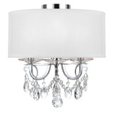 Othello 3 Light 14 Inch Wide Semi Flush Mount by Crystorama - 6623-SF
