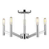 Vector 5 Light 18 Inch Wide Semi Flush Mount by Visual Comfort Studio - 7724305