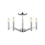 Vector 5 Light 18 Inch Wide Semi Flush Mount by Visual Comfort Studio - 7724305