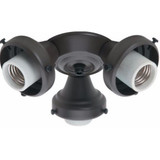 Accessory Three Light Fitter 7.5 Inch Wide by 2.6 Inch High by Hunter Fans - 99134TLF