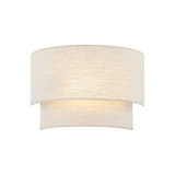 Textile 1 Light Tier Wall Sconce (Pack of 2) 14 Inch Wide by Justice Design - FAB-5770-2PACK