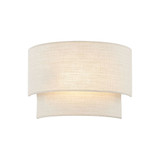 Textile 1 Light Tier Wall Sconce (Pack of 2) 14 Inch Wide by Justice Design - FAB-5770-2PACK