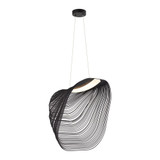 Eco Madera 17W 1 LED Square Pendant 24 Inch Tall by Justice Design - ECO-8408