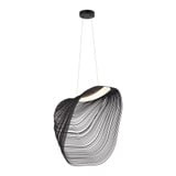 Eco Madera 17W 1 LED Square Pendant 24 Inch Tall by Justice Design - ECO-8408