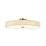 Textile Genova 43W 1 LED Semi Flush Mount 48 Inch Wide by Justice Design - FAB-9307