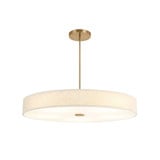 Textile Genova 43W 1 LED Drum Pendant 48 Inch Wide by Justice Design - FAB-9317
