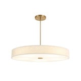 Textile Genova 43W 1 LED Drum Pendant 48 Inch Wide by Justice Design - FAB-9317