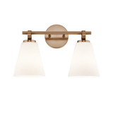 Fusion Bolzano 2 Light Bath Vanity 10.5 X 16 Inch Wide by Justice Design - FSN-8342